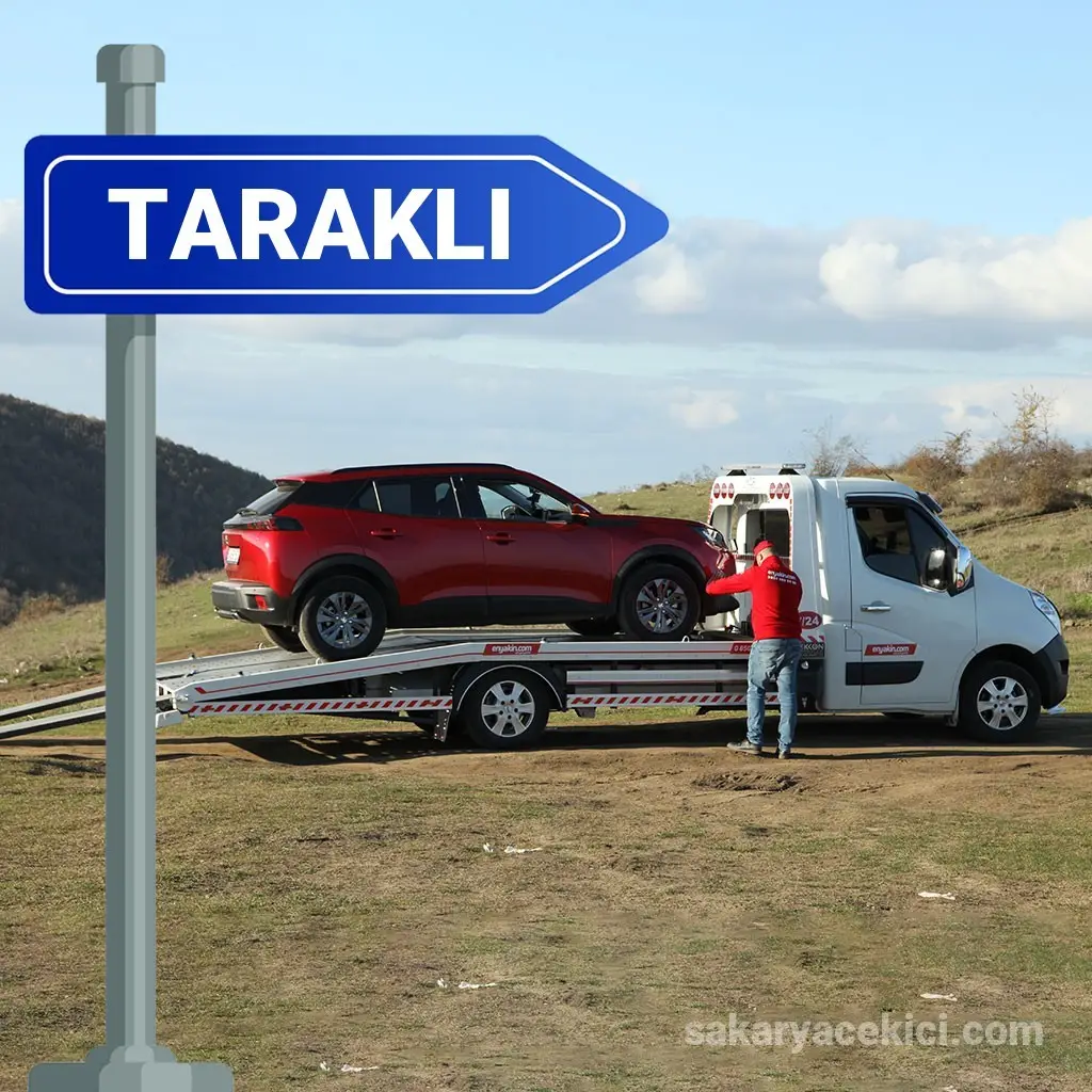 Hacıyakup Köyü ve Harkköy Yollarında Araç Kurtarma - Taraklı Çekici